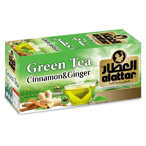 Alattar Green Tea Cinnamon & Ginger 20bags