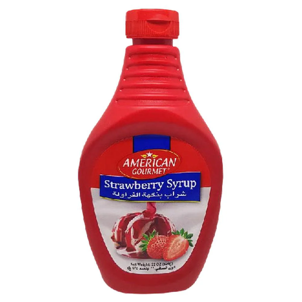 American Gourmet Strawberry Syrup 624g
