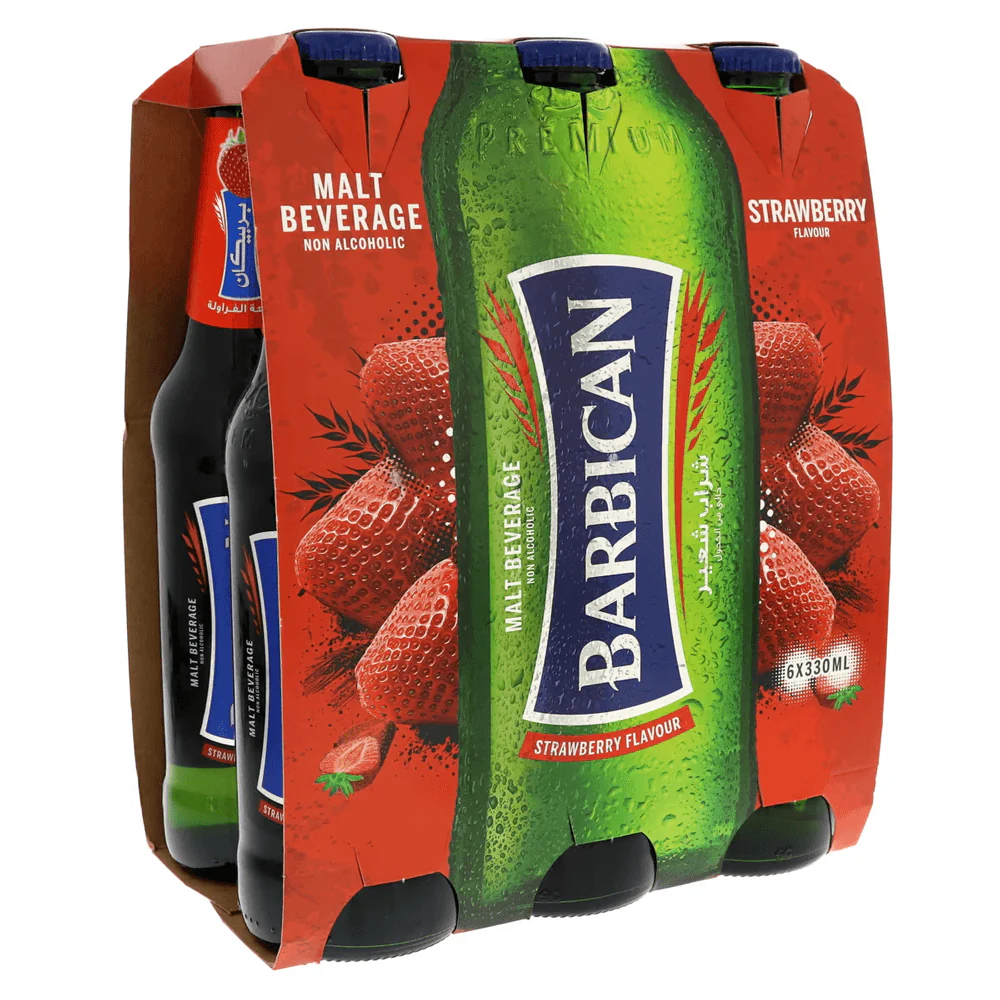 Barbican Strawberry Non Alcoholic Malt Beverage 6x330ml