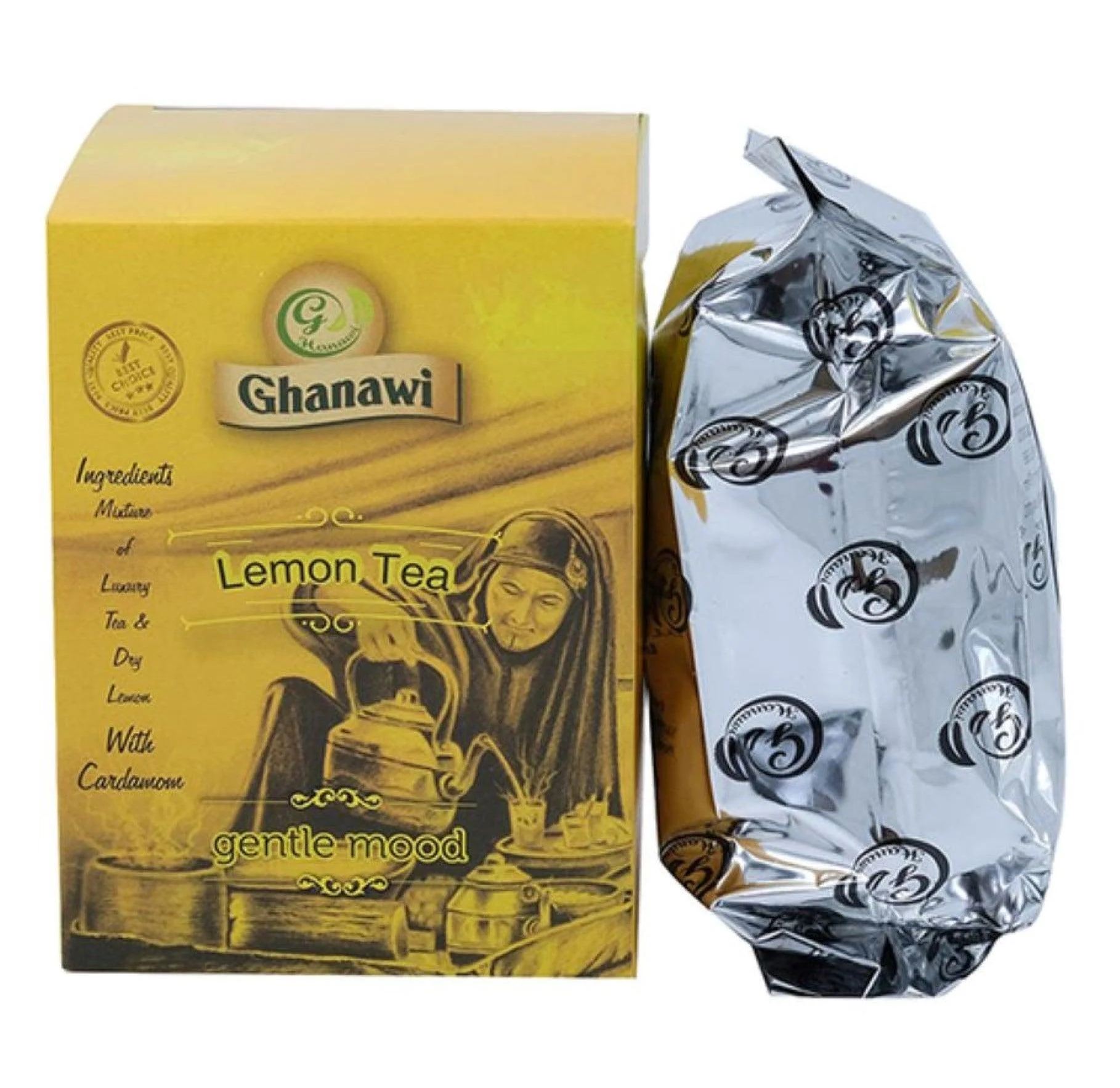 Ghanawi Luxury Iraq Tea & Dry Lemon with Cardamom – 200g