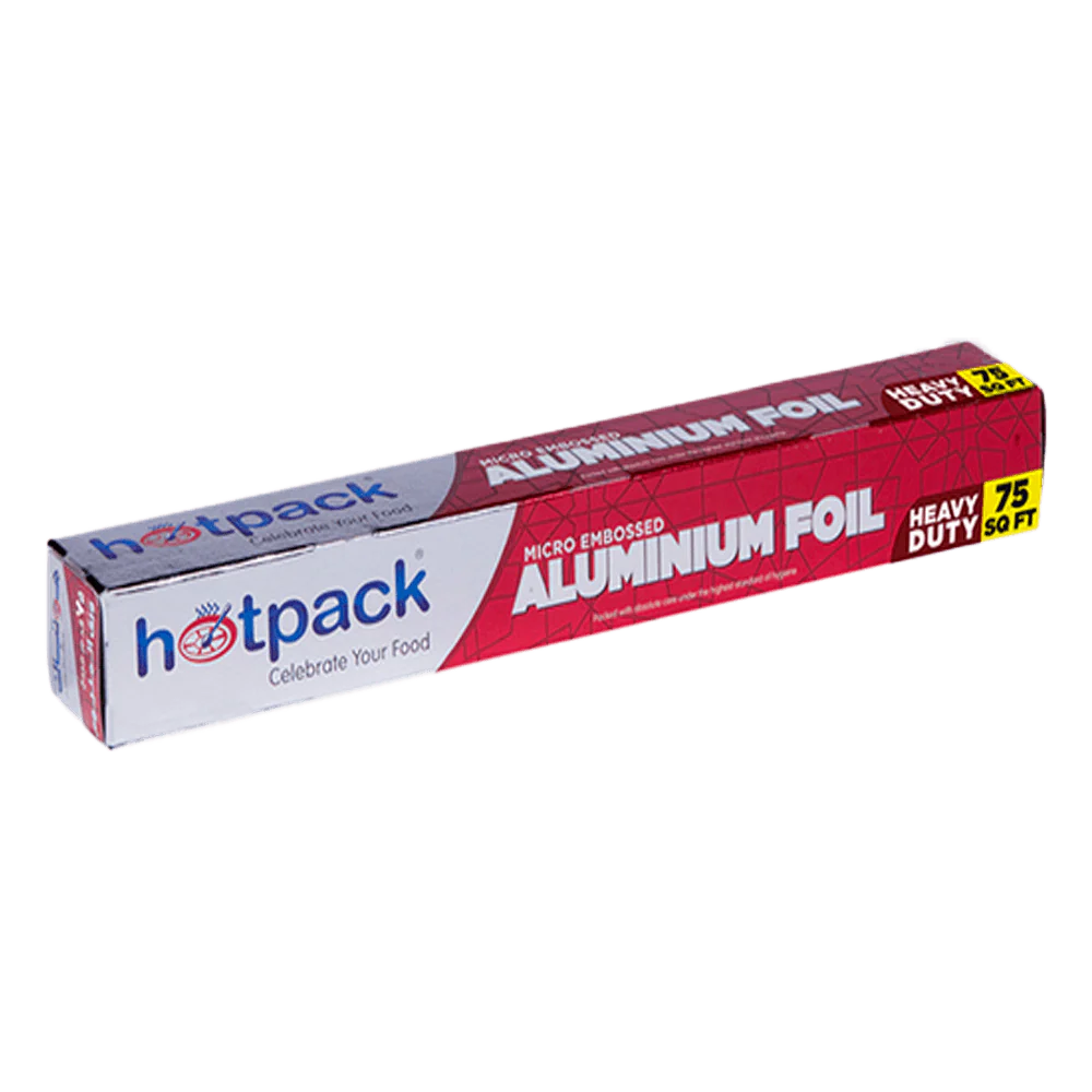 Hotpack Micro Embossed Aluminium Foil, 75 sq.ft.