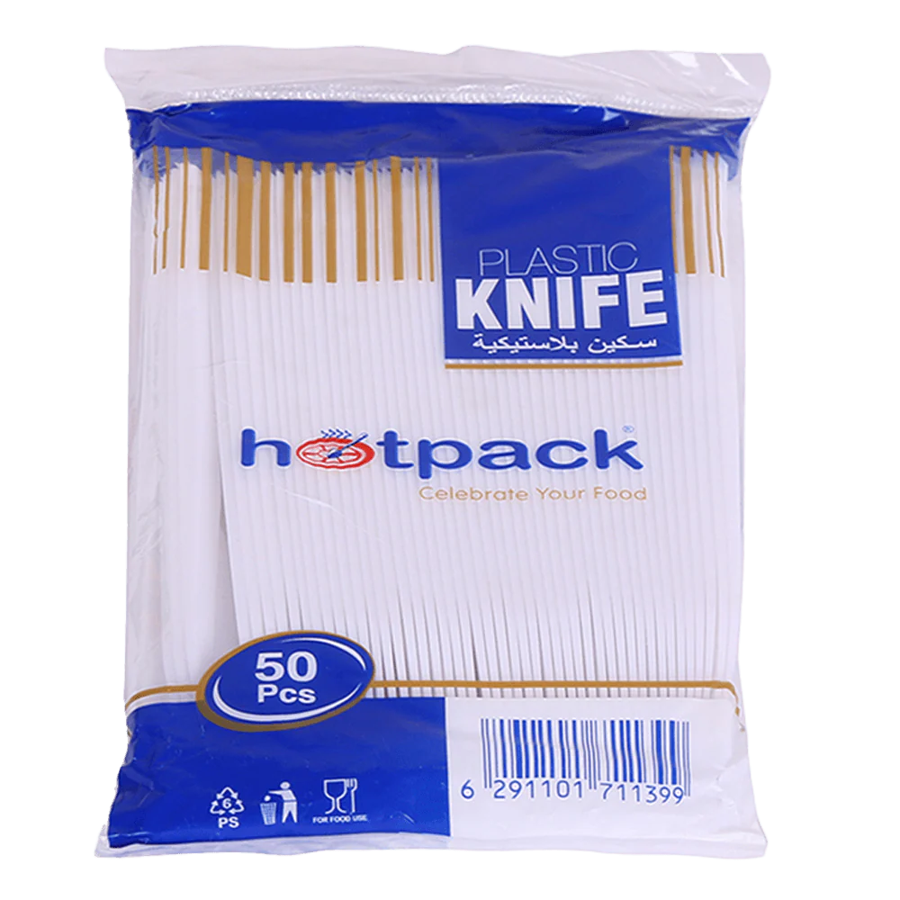Hotpack Plastic Knife Set 50Piece