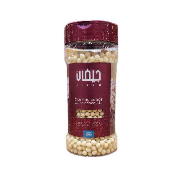 Jivan Crunchy Beads White Chocolate 100g