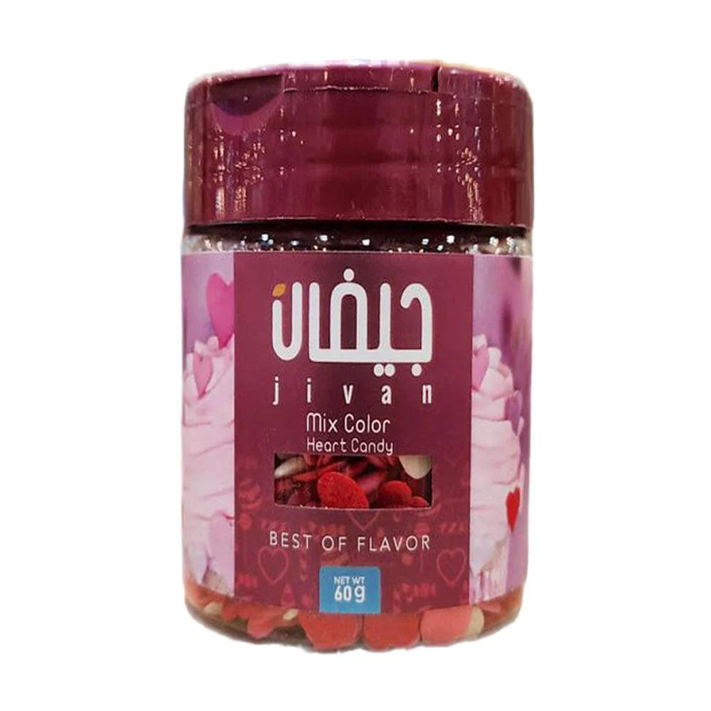 Jivan Mix Color Heart Candy 60g