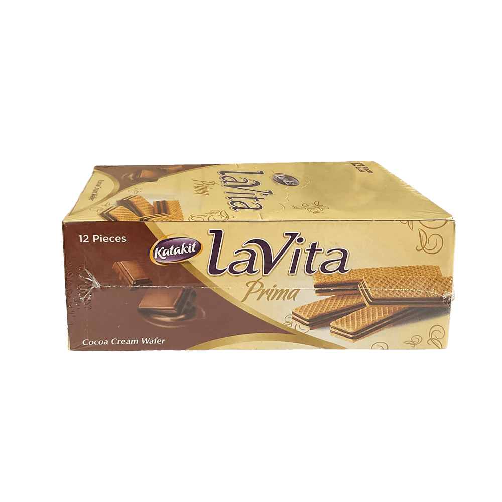 Katakit Lavita Prima Cocoa Cream Wafer 12 Pieces - Image 2