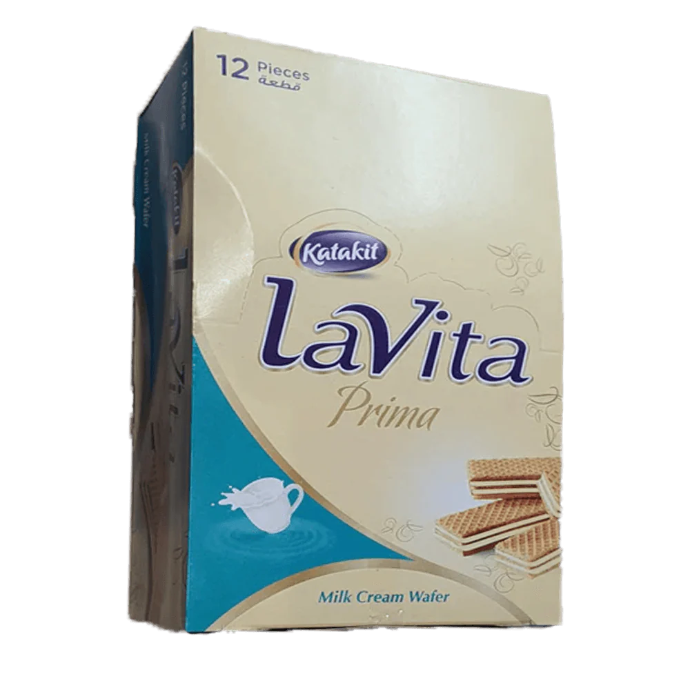 Katakit Lavita Prima Milk Cream Wafer 12 Pieces