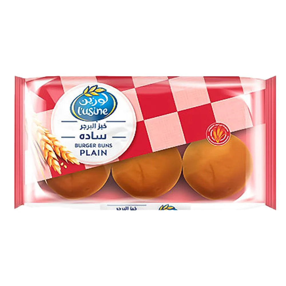 Lusine Burger Buns Plain 6pcs