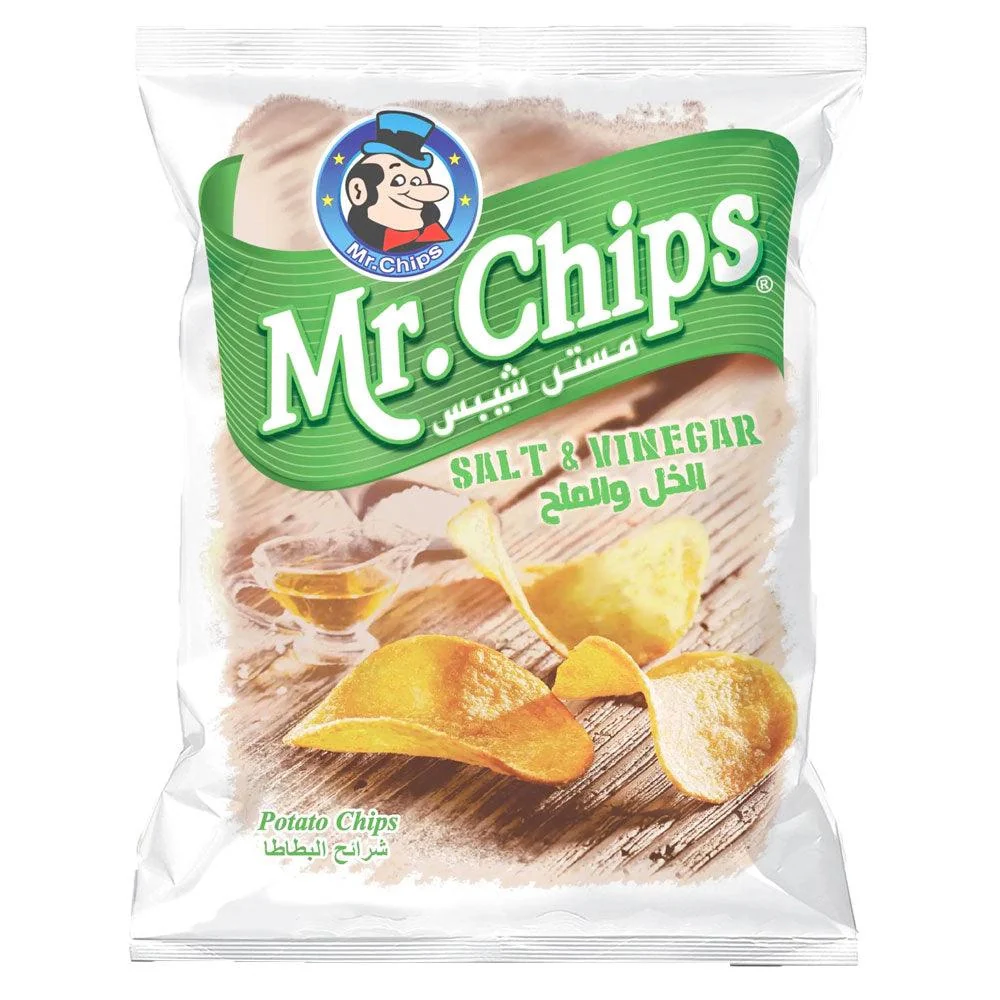 Mr.Chips Salt & Vinegar Potato Chips, 80g
