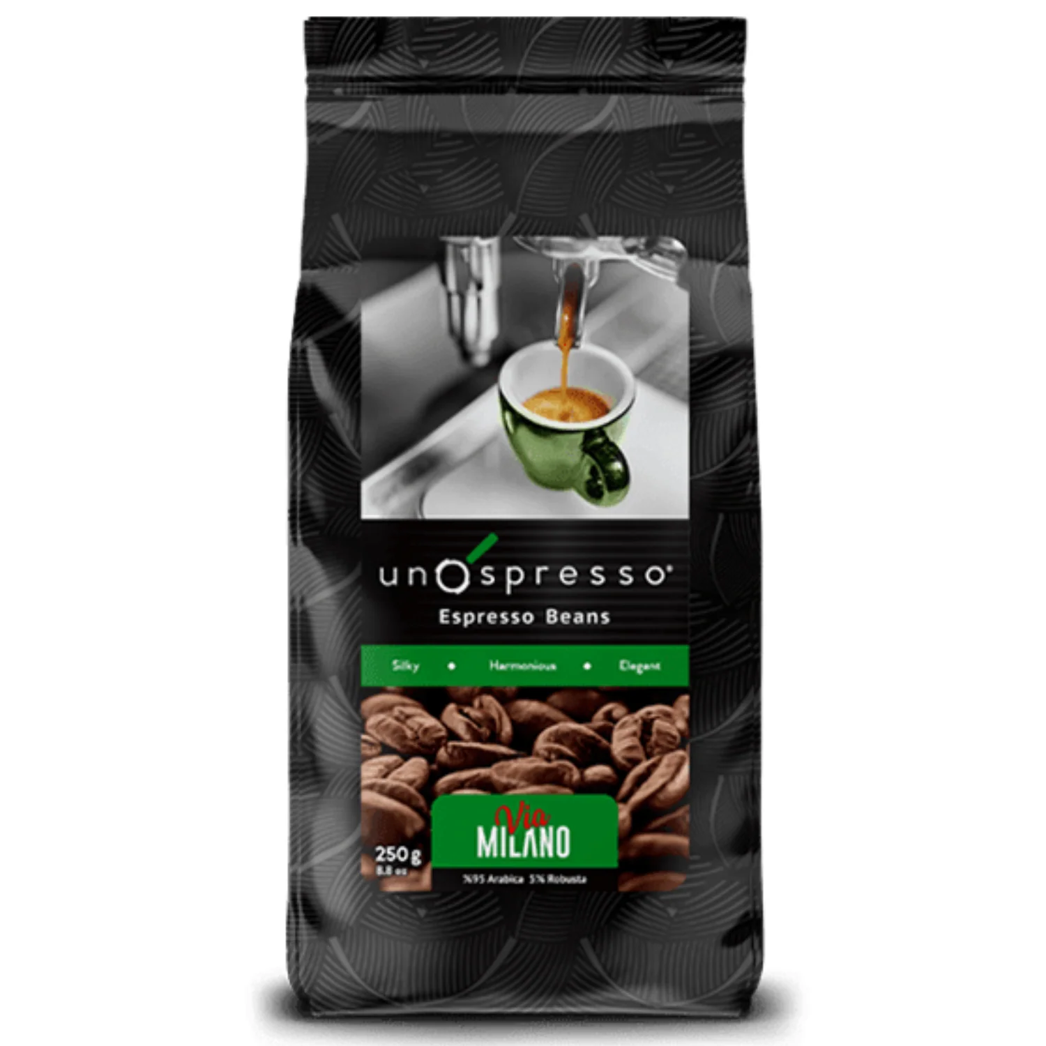 Uno Spresso Espresso Coffee Beans Milano 250g
